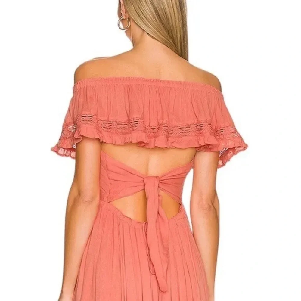 Free people Moonlight Ocean Maxi in Burnt Coral - Picture 3 of 6